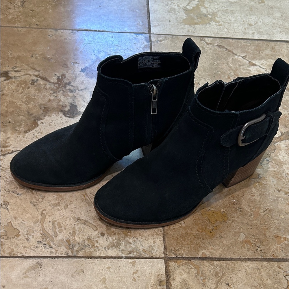 Uggs Black Suede Ankle Boots